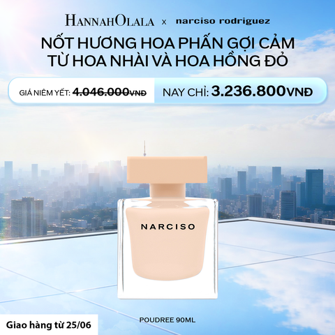 NƯỚC HOA NỮ NARCISO RODRIGUEZ NARCISO EAU DE PARFUM POUDREE 90ML - DEAL 10.1 