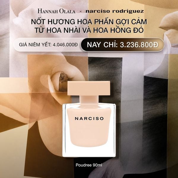  NƯỚC HOA NỮ NARCISO RODRIGUEZ NARCISO EAU DE PARFUM POUDREE 90ML - DEAL 12.1 - N12 