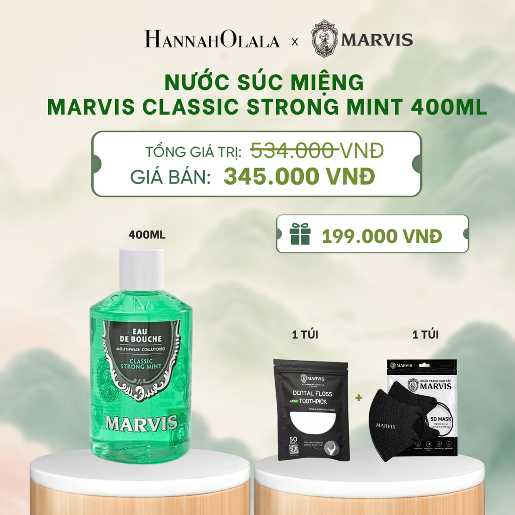  NƯỚC SÚC MIỆNG MARVIS MOUTHWASH 400ML - DEAL 1 - A980 