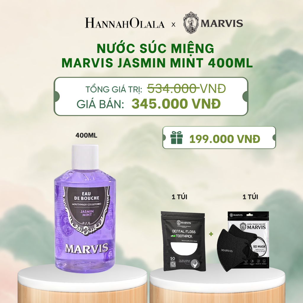  NƯỚC SÚC MIỆNG MARVIS MOUTHWASH 400ML - DEAL 1 - A980 
