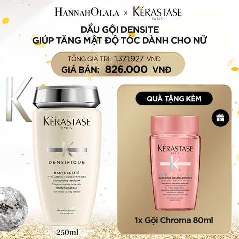  DEAL 7: DẦU GỘI KÉRASTASE GIÚP TĂNG MẬT ĐỘ TÓC DÀNH CHO NỮ BAIN DENSITE 250ML 