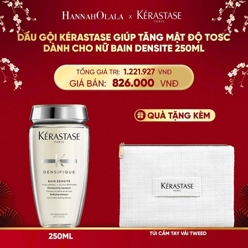  DEAL 7: DẦU GỘI KÉRASTASE GIÚP TĂNG MẬT ĐỘ TÁC DÀNH CHO NỮ BAIN DENSITE 250ML 