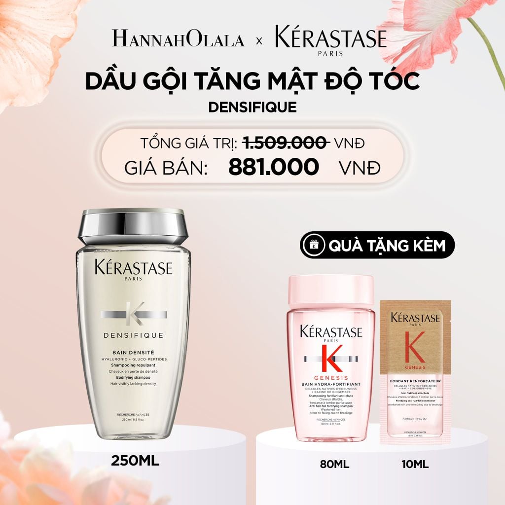  DEAL 7: DẦU GỘI KÉRASTASE GIÚP TĂNG MẬT ĐỘ TÓC DÀNH CHO NỮ BAIN DENSITE 250ML 