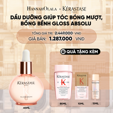  DẦU DƯỠNG NƯỚC HOA GIÚP TÓC BÓNG MƯỢT BỒNG BỀNH KÉRASTASE ABSOLU GLAZE DROP 45ML - D05 