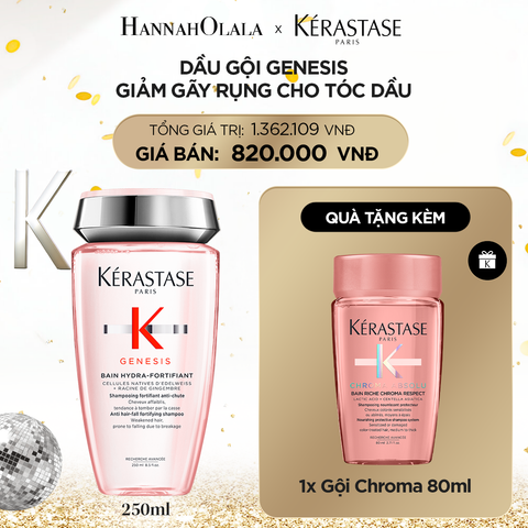  DEAL 6: DẦU GỘI BAIN HYDRA-FORTIFIANT GENESIS 250ML 