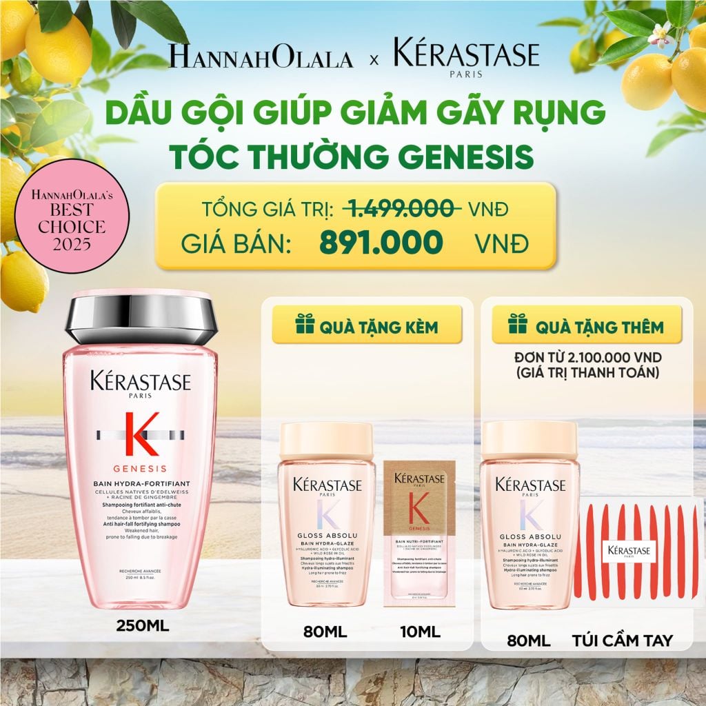  DẦU GỘI BAIN HYDRA-FORTIFIANT GENESIS 250ML - DEAL 05 - A467 