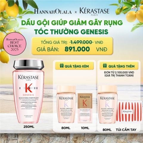  DẦU GỘI BAIN HYDRA-FORTIFIANT GENESIS 250ML - DEAL 05 - A467 
