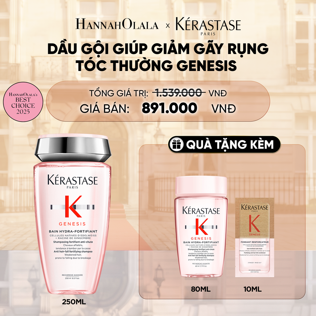  DẦU GỘI BAIN HYDRA-FORTIFIANT GENESIS 250ML - D03 