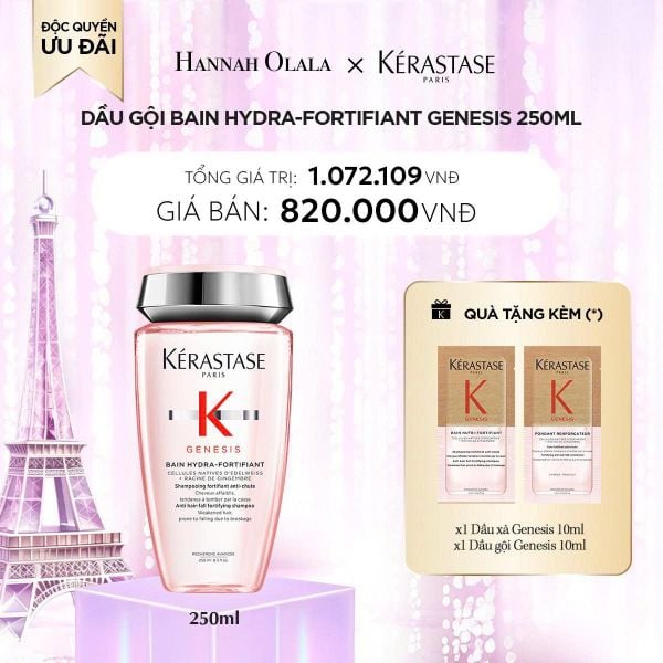  DEAL 8_BACKUP: DẦU GỘI BAIN HYDRA-FORTIFIANT GENESIS 250ML 