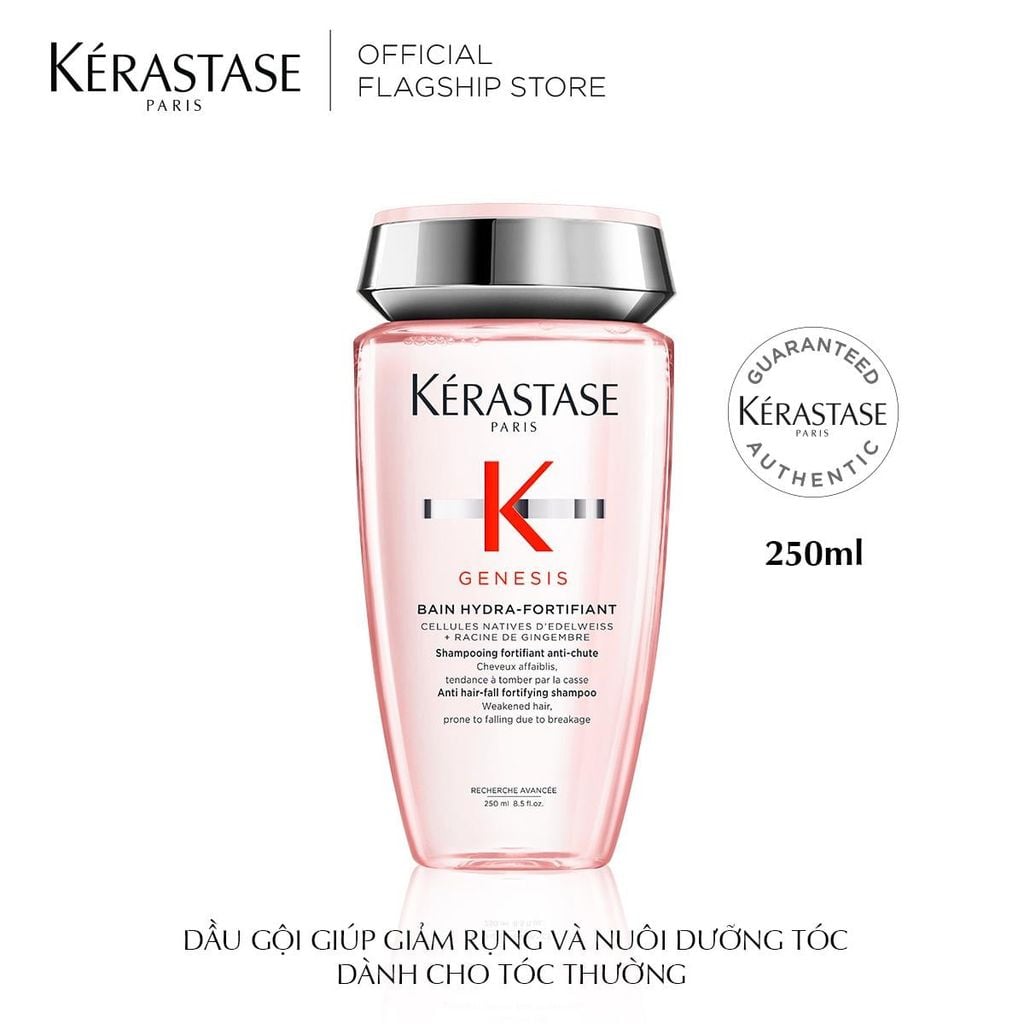  BỘ SẢN PHẨM DẦU GỘI BAIN HYDRA-FORTIFIANT GENESIS 250ML VÀ DẦU XẢ GENESIS FONDANT RENFORCATEUR 200ML - D11 