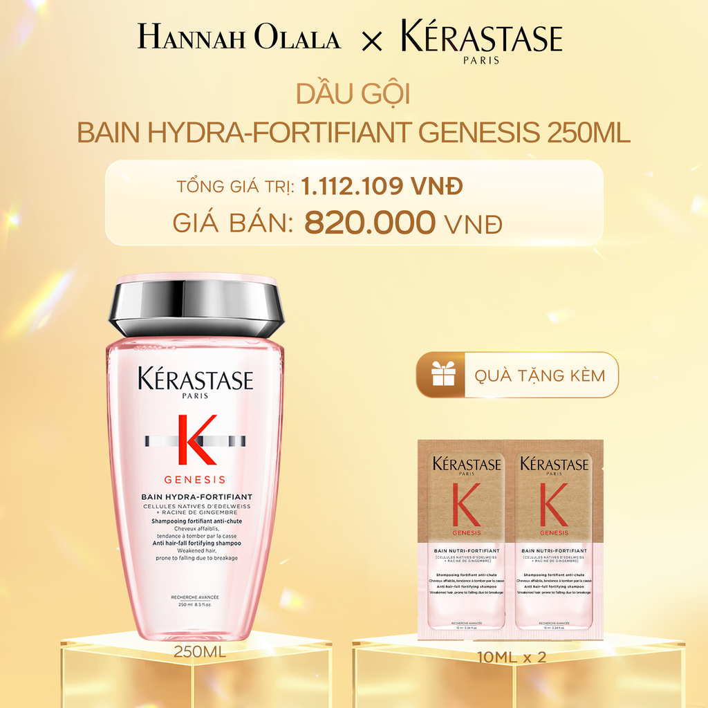  DEAL 7: DẦU GỘI BAIN HYDRA-FORTIFIANT GENESIS 250ML 