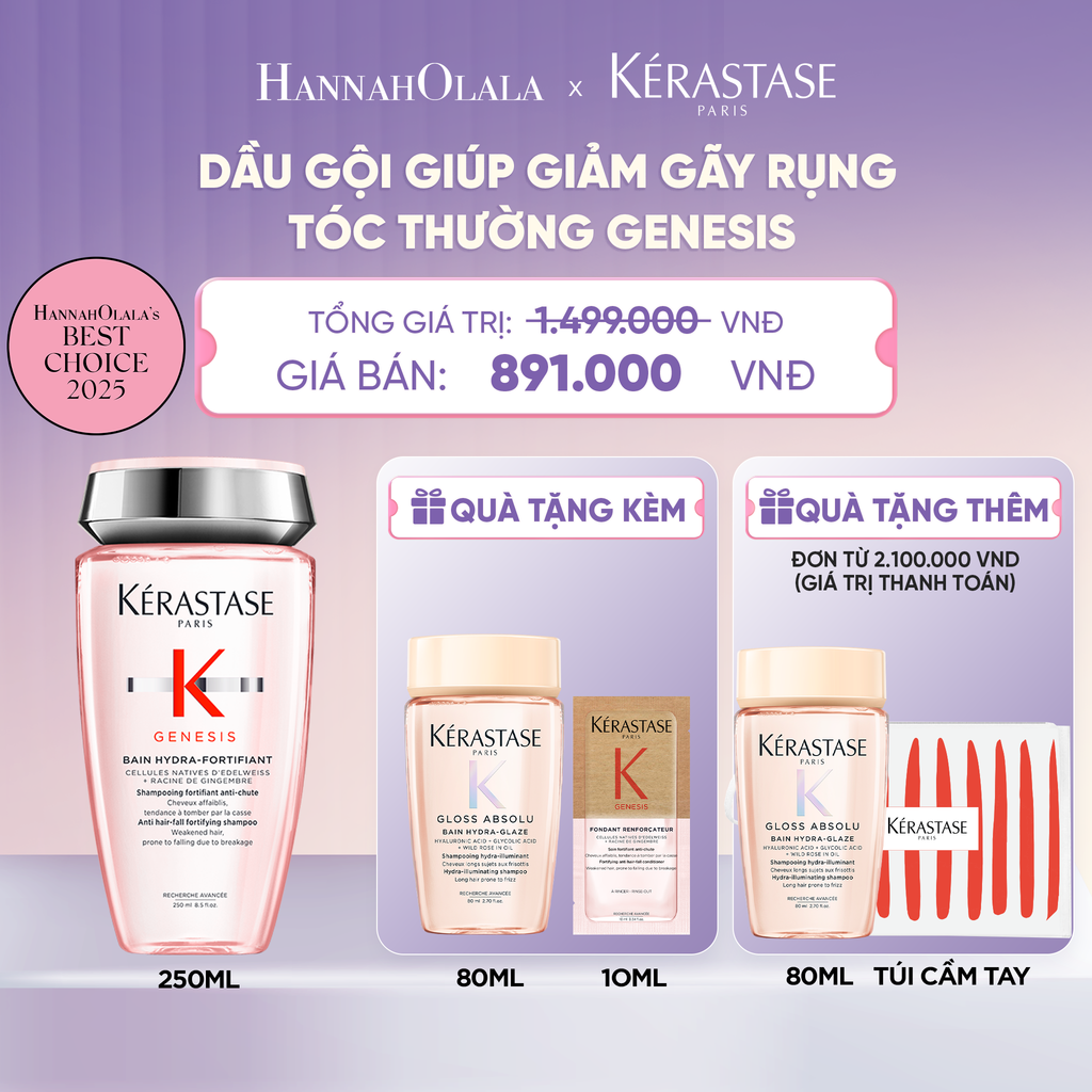  DẦU GỘI BAIN HYDRA-FORTIFIANT GENESIS 250ML 