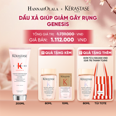  DẦU XẢ NGĂN NGỪA TÓC GÃY RỤNG KÉ RASTASE GENESIS FONDANT RENFORCATEUR 200ML - A1276 