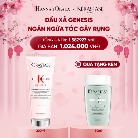  DEAL 9: DẦU XẢ NGĂN NGỪA TÓC GÃY RỤNG KÉ RASTASE GENESIS FONDANT RENFORCATEUR 200ML 