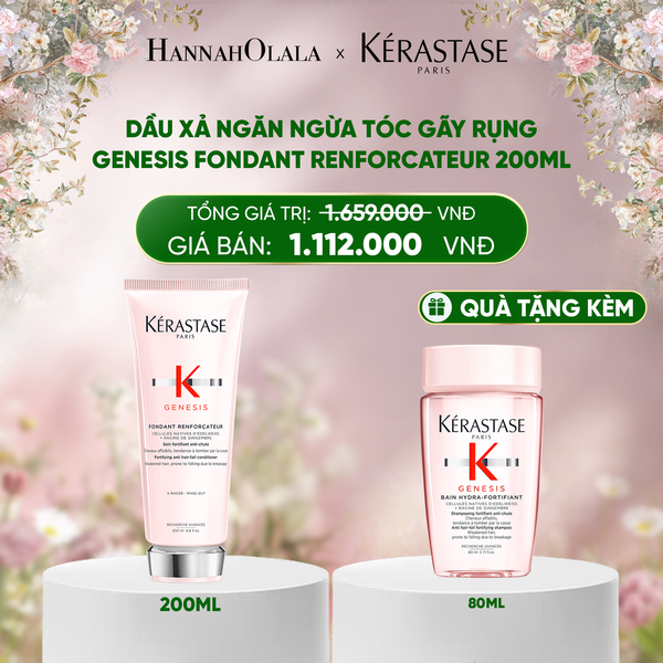  DEAL 9: DẦU XẢ NGĂN NGỪA TÓC GÃY RỤNG KÉ RASTASE GENESIS FONDANT RENFORCATEUR 200ML 