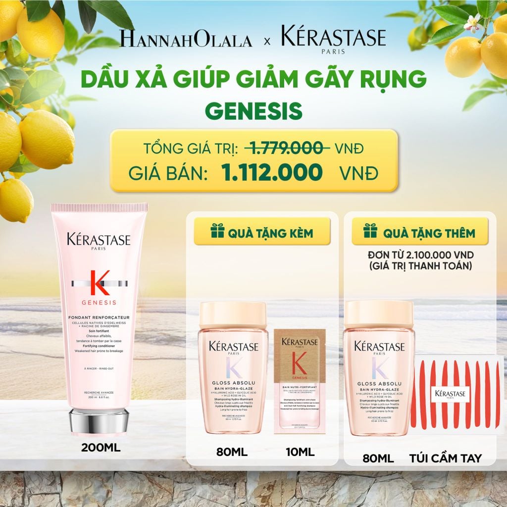  DẦU XẢ NGĂN NGỪA TÓC GÃY RỤNG KÉRASTASE GENESIS FONDANT RENFORCATEUR 200ML - DEAL 07 - A469 