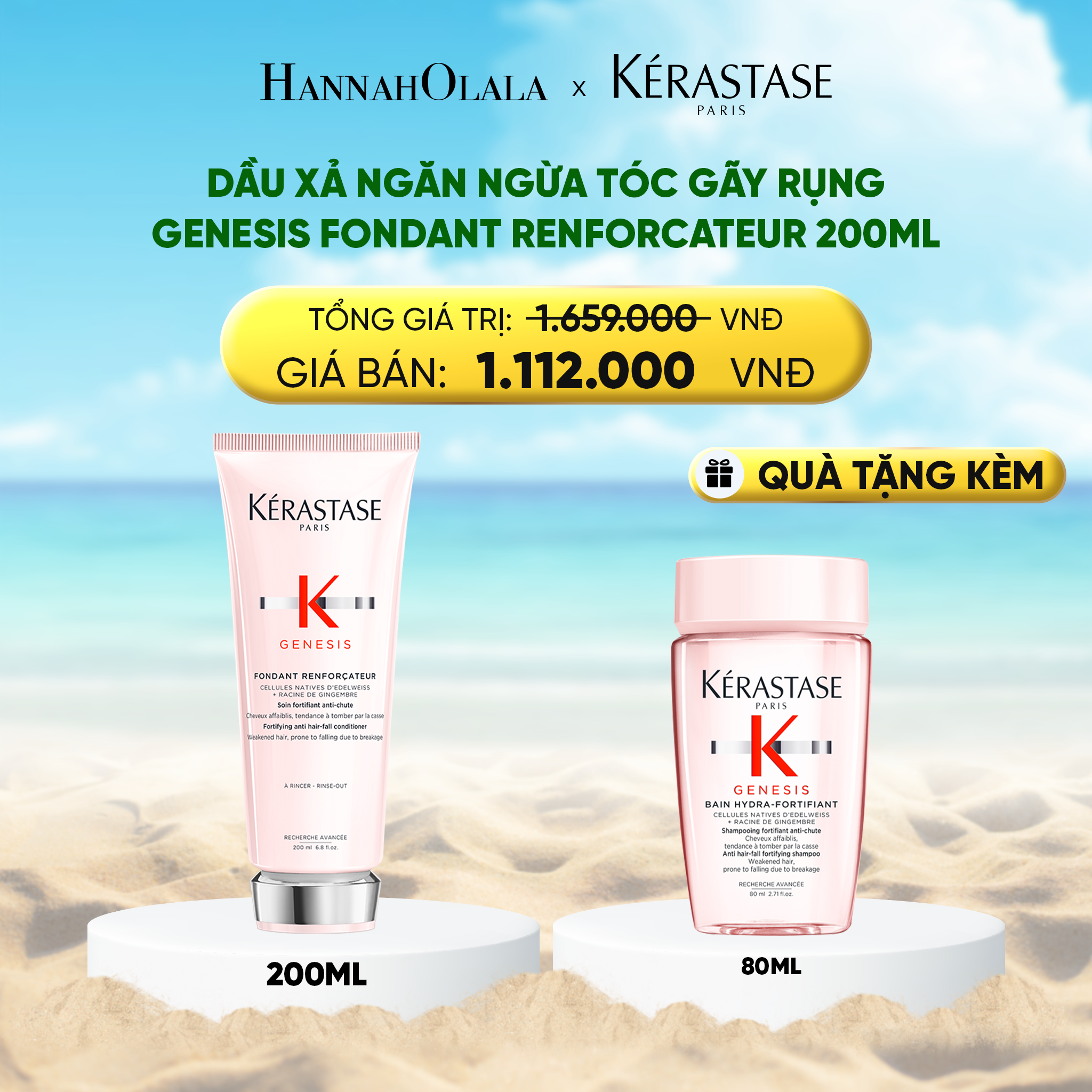 Dầu Xả Chống Rụng Tóc Kerastase Genesis Fondant Renforcateur 200Ml