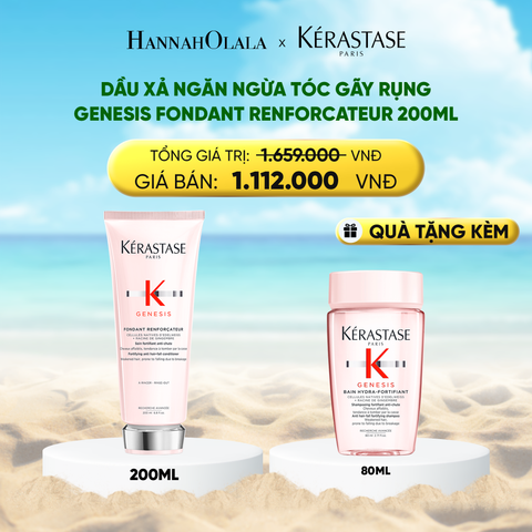  DEAL 9: DẦU XẢ NGĂN NGỪA TÓC GÃY RỤNG KÉ RASTASE GENESIS FONDANT RENFORCATEUR 200ML 
