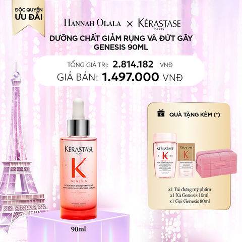  DEAL 1: DƯỠNG CHẤT GIẢM RỤNG VÀ ĐỨT GÃY GENESIS 90ML 