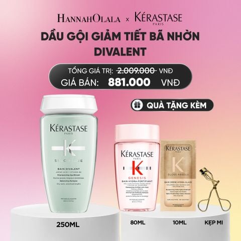  DẦU GỘI GIẢM TIẾT BÃ NHỜN DÀNH CHO DA ĐẦU DƯ DẦU KÉRASTASE BAIN DIVALENT 250ML_A1360 