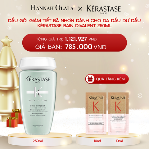  DEAL 8: [FLASH DEAL] DẦU GỘI GIẢM TIẾT BÃ NHỜN DÀNH CHO DA ĐẦU DƯ DẦU KÉRASTASE BAIN DIVALENT 250ML 