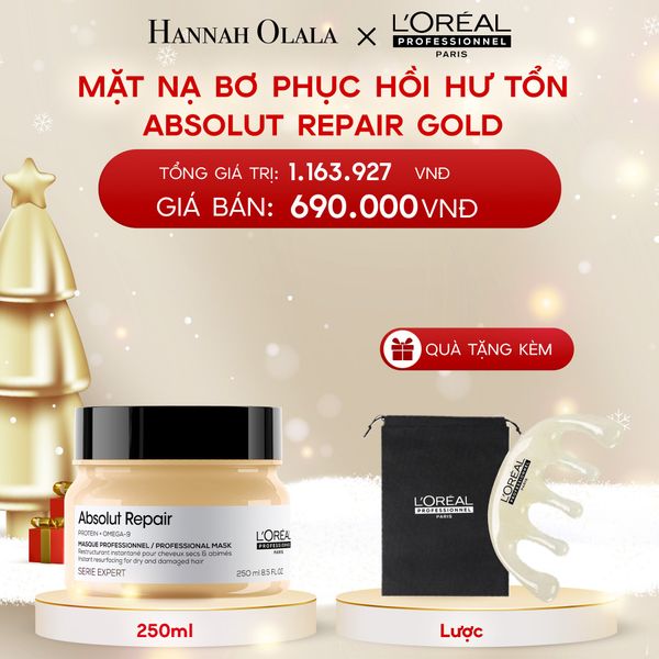  A19_DEAL 7: MẶT NẠ BƠ PHỤC HỒI HƯ TỔN TOÀN DIỆN L'ORÉAL PROFESSIONNEL ABSOLUT REPAIR 250ML 