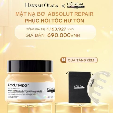  DEAL 7: MẶT NẠ BƠ PHỤC HỒI HƯ TỔN TOÀN DIỆN L'ORÉAL PROFESSIONNEL ABSOLUT REPAIR 250ML 
