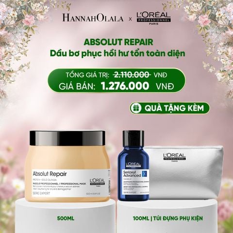  DEAL 10: DẦU HẤP BƠ PHỤC HỒI HƯ TỔN TOÀN DIỆN ABSOLUT REPAIR 500ML 