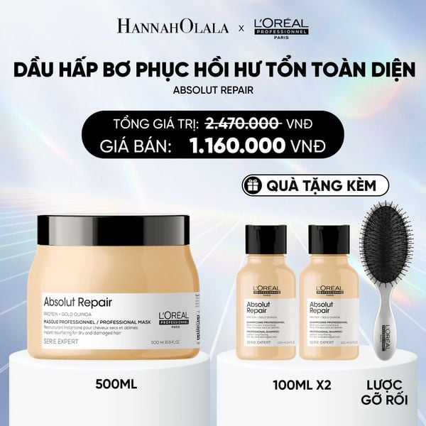  DEAL 10: DẦU HẤP BƠ PHỤC HỒI HƯ TỔN TOÀN DIỆN ABSOLUT REPAIR 500ML 