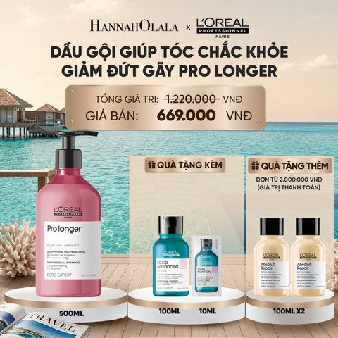  DẦU GỘI GIÚP TÓC CHẮC KHỎE, GIẢM ĐỨT GÃY VÀ DÀI HƠN SERIE EXPERT PRO LONGER 500ML_ D1476 