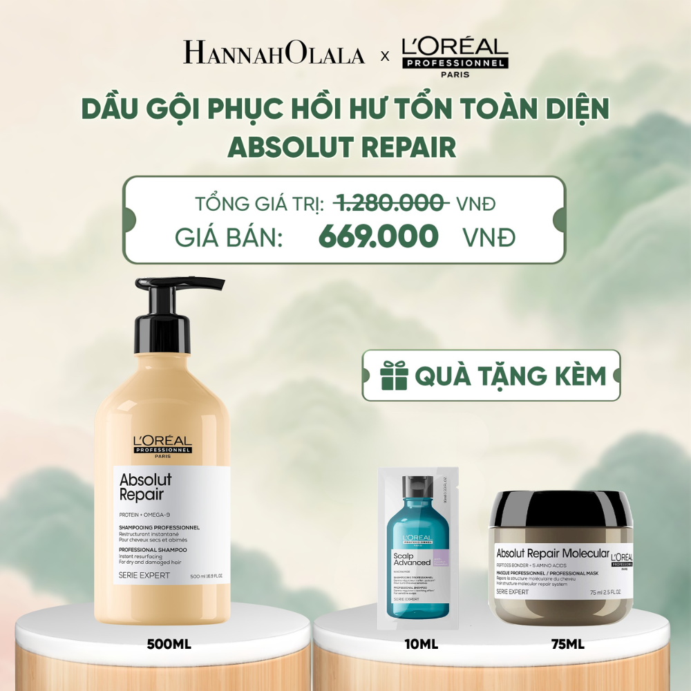  DẦU GỘI PHỤC HỒI HƯ TỔN TOÀN DIỆN SERIE EXPERT ABSOLUT REPAIR GOLD 500ML - A417 