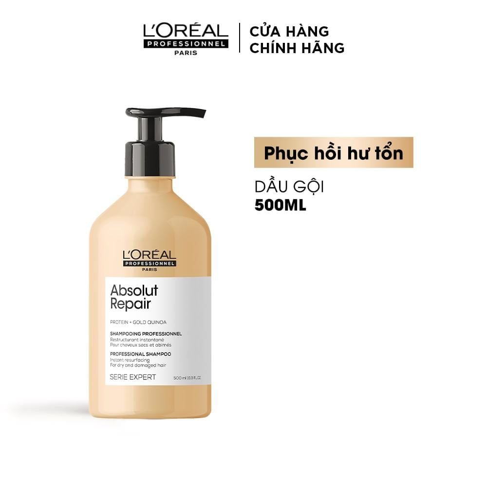  DẦU GỘI PHỤC HỒI HƯ TỔN TOÀN DIỆN SERIE EXPERT ABSOLUT REPAIR GOLD 500ML - D16 
