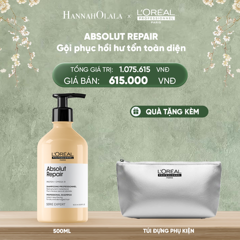  DEAL 8: DẦU GỘI PHỤC HỒI HƯ TỔN TOÀN DIỆN L'ORÉAL PROFESSIONNEL SERIE EXPERT ABSOLUT REPAIR GOLD 500ML 