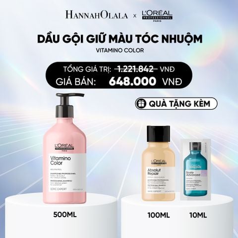  DEAL 15: DẦU GỘI GIỮ MÀU TÓC NHUỘM SERIE EXPERT VITAMINO COLOR 500ML 