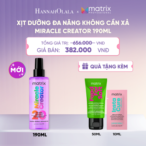  XỊT DƯỠNG ĐA NĂNG KHÔNG CẦN XẢ MATRIX MIRACLE CREATOR 190ML  - L050 