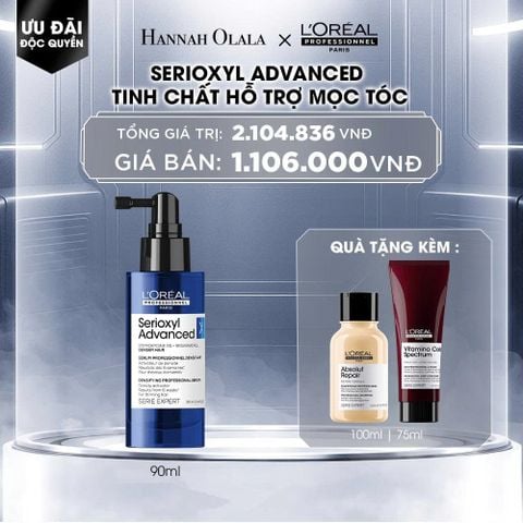  DEAL 1: TINH CHẤT HỖ TRỢ MỌC TÓC L'OREAL PROFESSIONNEL SERIOXYL ADVANCED 90ML 