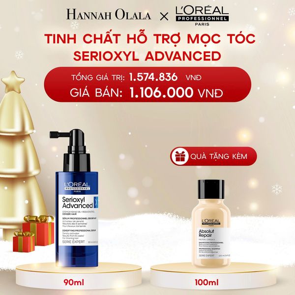  A12_DEAL 1: TINH CHẤT HỖ TRỢ MỌC TÓC L'OREAL PROFESSIONNEL SERIOXYL ADVANCED 90ML 