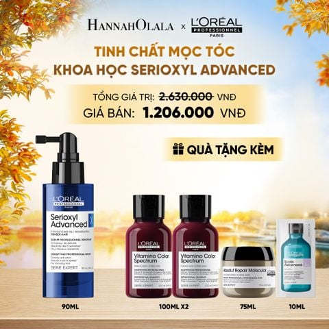  TINH CHẤT HỖ TRỢ XỊT MỌC TÓC L'OREAL PROFESSIONNEL SERIOXYL ADVANCED 90ML - E494 