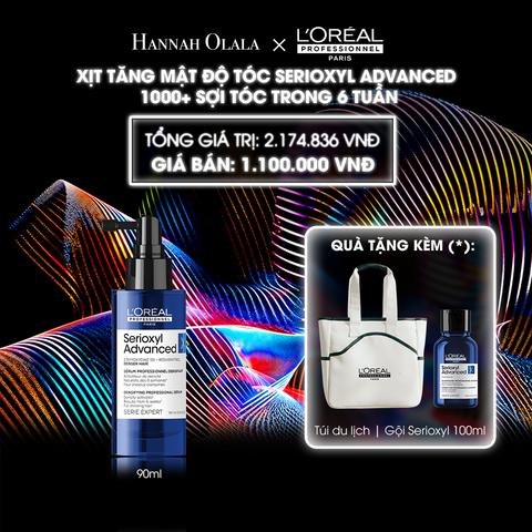  DEAL 1: [FLASH DEAL] TINH CHẤT HỖ TRỢ MỌC TÓC L'OREAL PROFESSIONNEL SERIOXYL ADVANCED 90ML 