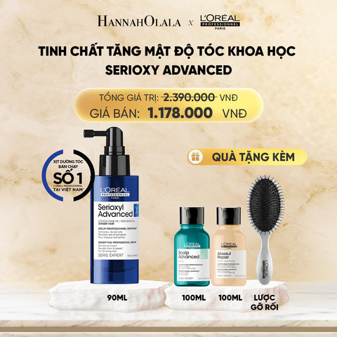  TINH CHẤT HỖ TRỢ XỊT MỌC TÓC L'OREAL PROFESSIONNEL SERIOXYL ADVANCED 90ML 