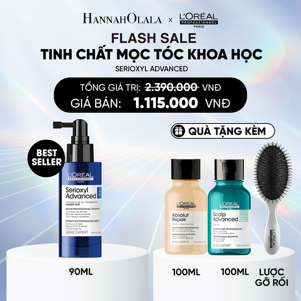  DEAL 1: [FLASH DEAL] TINH CHẤT HỖ TRỢ XỊT MỌC TÓC L'OREAL PROFESSIONNEL SERIOXYL ADVANCED 90ML 