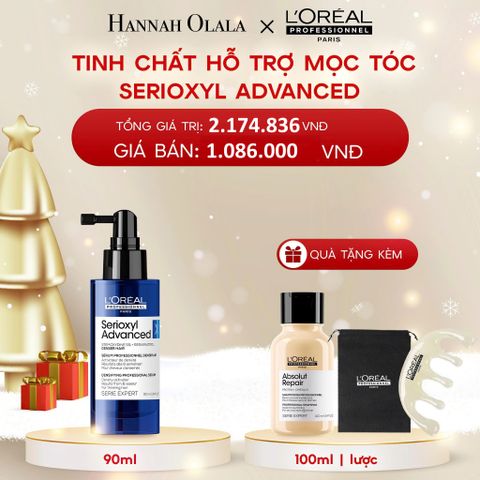  DEAL 1: [FLASH DEAL] TINH CHẤT HỖ TRỢ MỌC TÓC L'OREAL PROFESSIONNEL SERIOXYL ADVANCED 90ML 