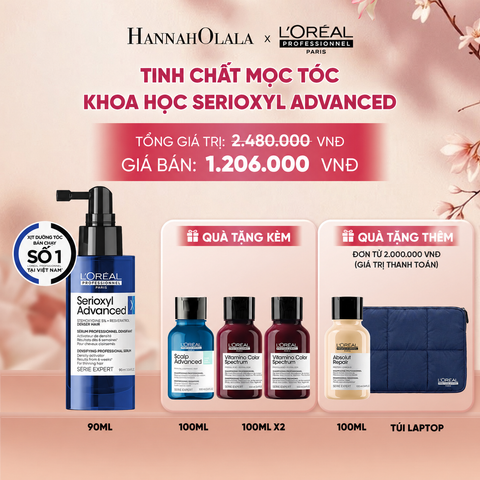  TINH CHẤT HỖ TRỢ XỊT MỌC TÓC L'OREAL PROFESSIONNEL SERIOXYL ADVANCED 90ML - A211 