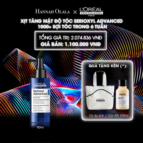  DEAL 1: TINH CHẤT HỖ TRỢ MỌC TÓC L'OREAL PROFESSIONNEL SERIOXYL ADVANCED 90ML 