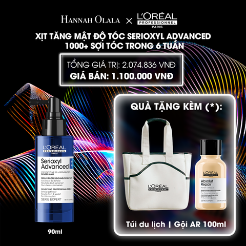  DEAL 1: TINH CHẤT HỖ TRỢ XỊT MỌC TÓC L'OREAL PROFESSIONNEL SERIOXYL ADVANCED 90ML 