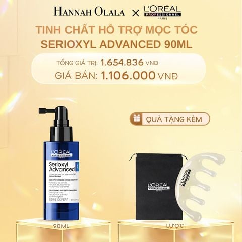  DEAL 1: TINH CHẤT HỖ TRỢ MỌC TÓC L'OREAL PROFESSIONNEL SERIOXYL ADVANCED 90ML 