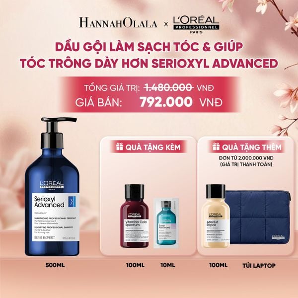  DẦU GỘI LÀM SẠCH TÓC & GIÚP TÓC TRÔNG DÀY HƠN SERIOXYL ADVANCED 500ML - A1262 