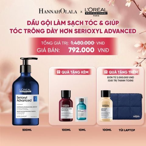  DẦU GỘI LÀM SẠCH TÓC & GIÚP TÓC TRÔNG DÀY HƠN SERIOXYL ADVANCED 500ML - A1262 