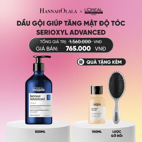  DẦU GỘI LÀM SẠCH TÓC & GIÚP TÓC TRÔNG DÀY HƠN SERIOXYL ADVANCED 500ML - DÀNH CHO TÓC THƯA MẢNH RỤNG_A1219 