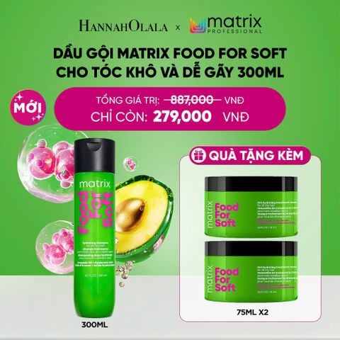  [DEAL SỐC] DẦU GỘI MATRIX FOOD FOR SOFT CHO TÓC KHÔ VÀ DỄ GÃY 300ML - A5440 